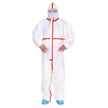 Microporous Waterproof Overall Disposable Disposable Waterproof Overall Type4/5/6 Non Woven Disposable Coverall Image